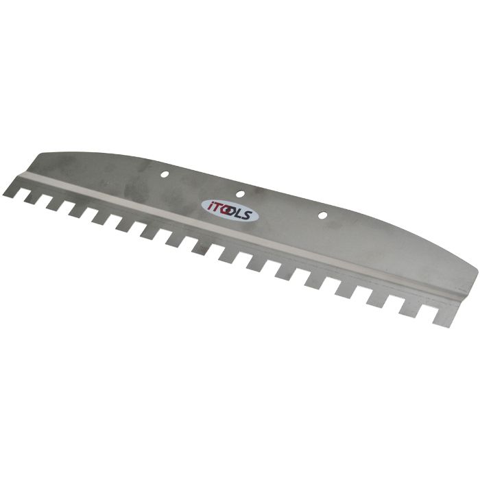 Tandspartel til fliseklæb - 47 cm - 14x14 mm - iTools
