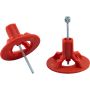 20 mm spindlere i rød farve til ATR Nivelleringssystemet fra ATR Solutions. Indeholder 100 stk. genbrugelige spindler.