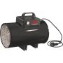 Kæfer 100R gasvarmer fra KGK med 15KW. Sort farve. LxBxH 420 x 270 x 420 mm.
