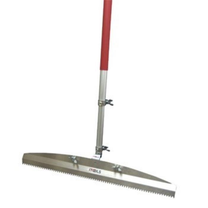  60 cm fra iTools med teleskopstang i aluminium med røde plastdele.