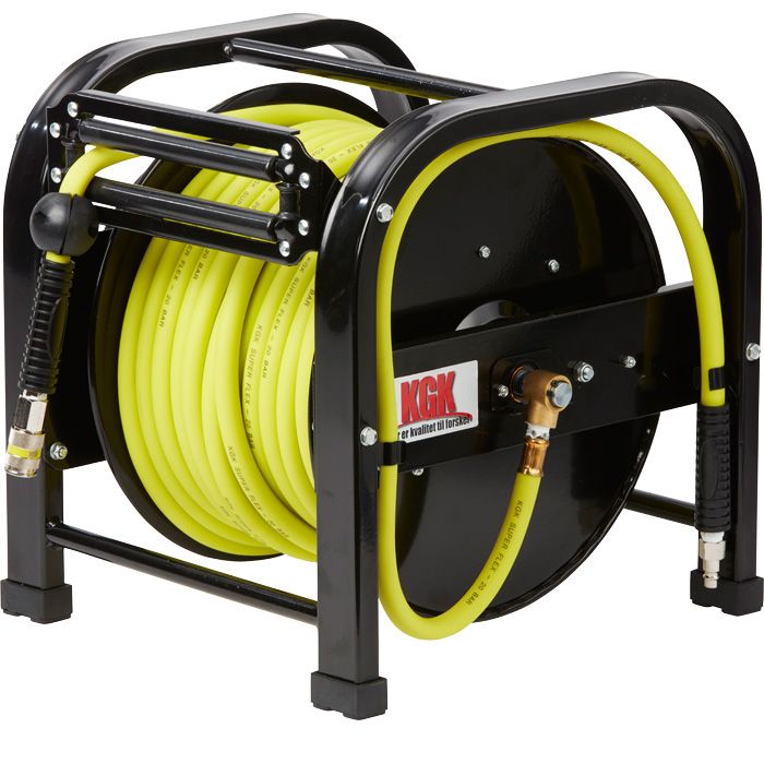 30 meters slangetromle fra KGK med automatisk