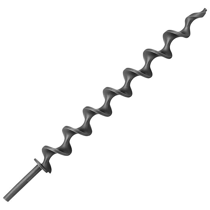 Rustfri snegl i spiralform, reservedel til Mørtelfugepistolen fra DaneTool. 