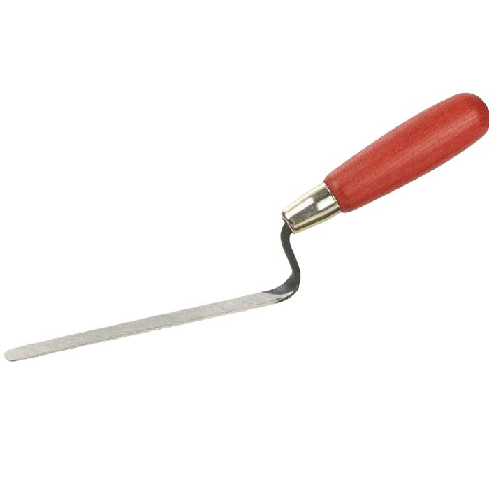 Rustfri fugeske fra Eskimo med ergonomisk håndtag af bøgetræ og klinge i specialhærdet kvalitetsstål. Vælg mellem bredder på 10 mm eller 12 mm. Konisk slebet blad og galvaniseret dølle.