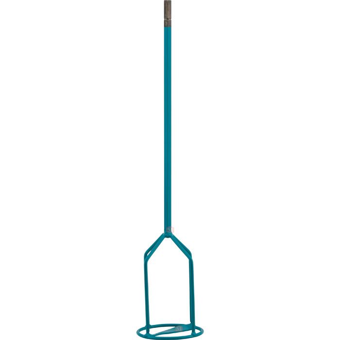 KR 120 Omrører/Pisker fra Collomix i turkis farve med HF - HEXAFIX 6-kantet Lynkobling, som passer på alle Collomix HF modeller. Fremstillet i pulverlakeret stål. Blandingsvolumen 15-25 kg.
