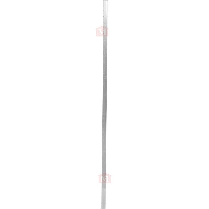 Hjørnejern fra Guldborg udført i aluminium med en længde på 2,45 meter. Med takker/afmærkninger. Måler 50 x 50 mm x 3 meter. 