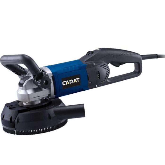 Blå Carat Pro 180 betonsliber med påmonteret børste