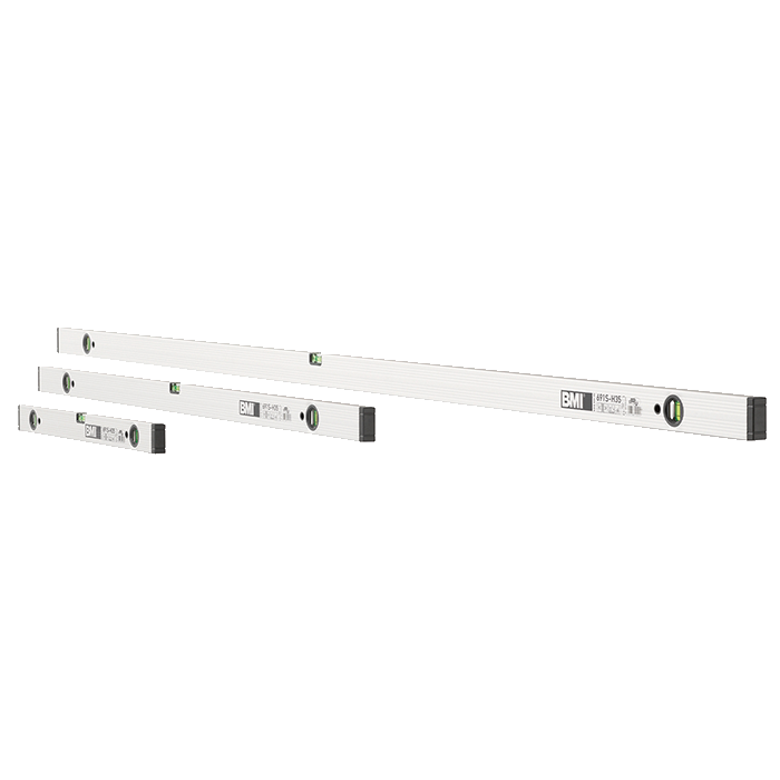 BMI vaterpassæt 691 H35 60+120+180 cm med 3 libeller